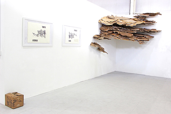 Sublunary bliss (installation view) by Gina DeCagna